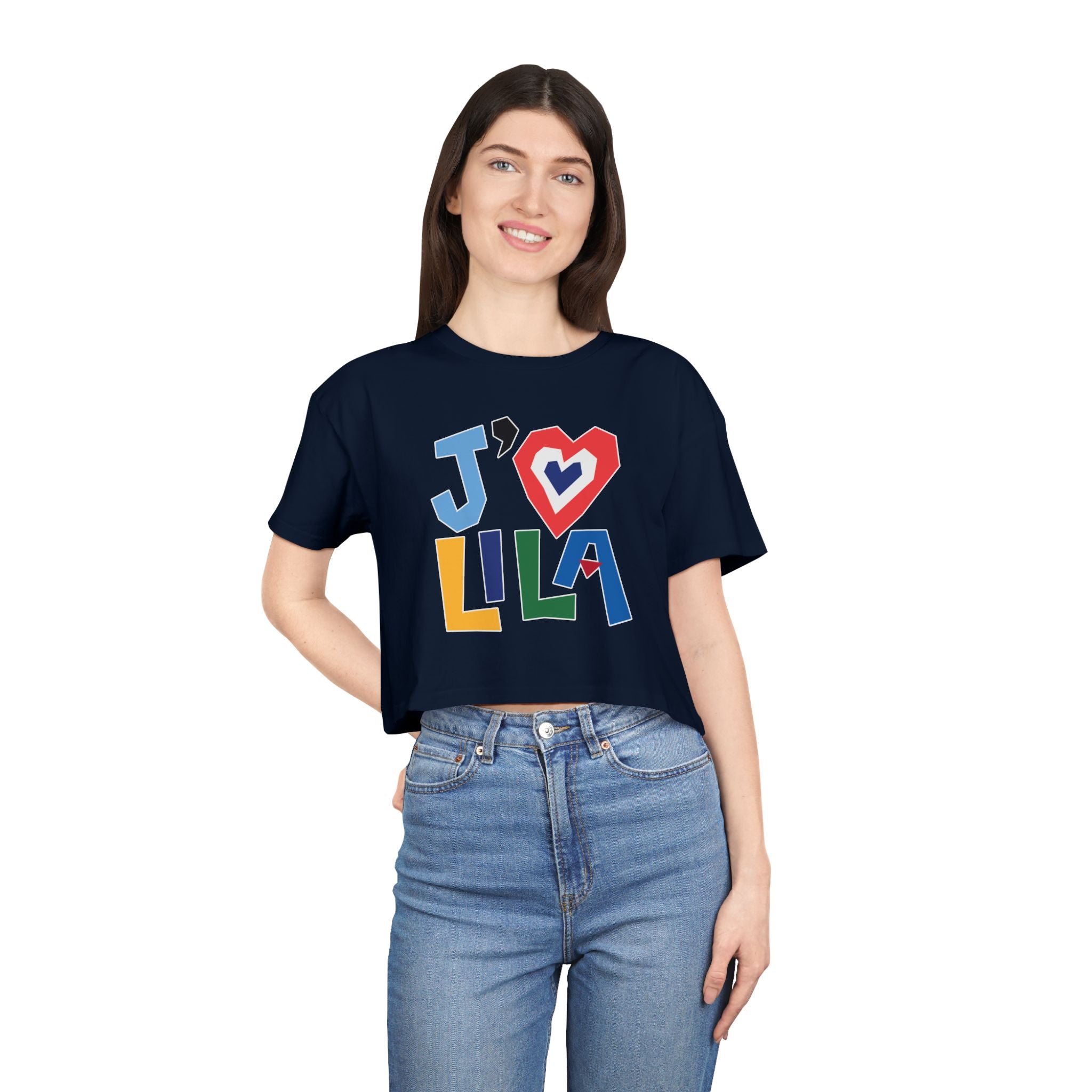 J'<3 LILA Adult Crop Tee