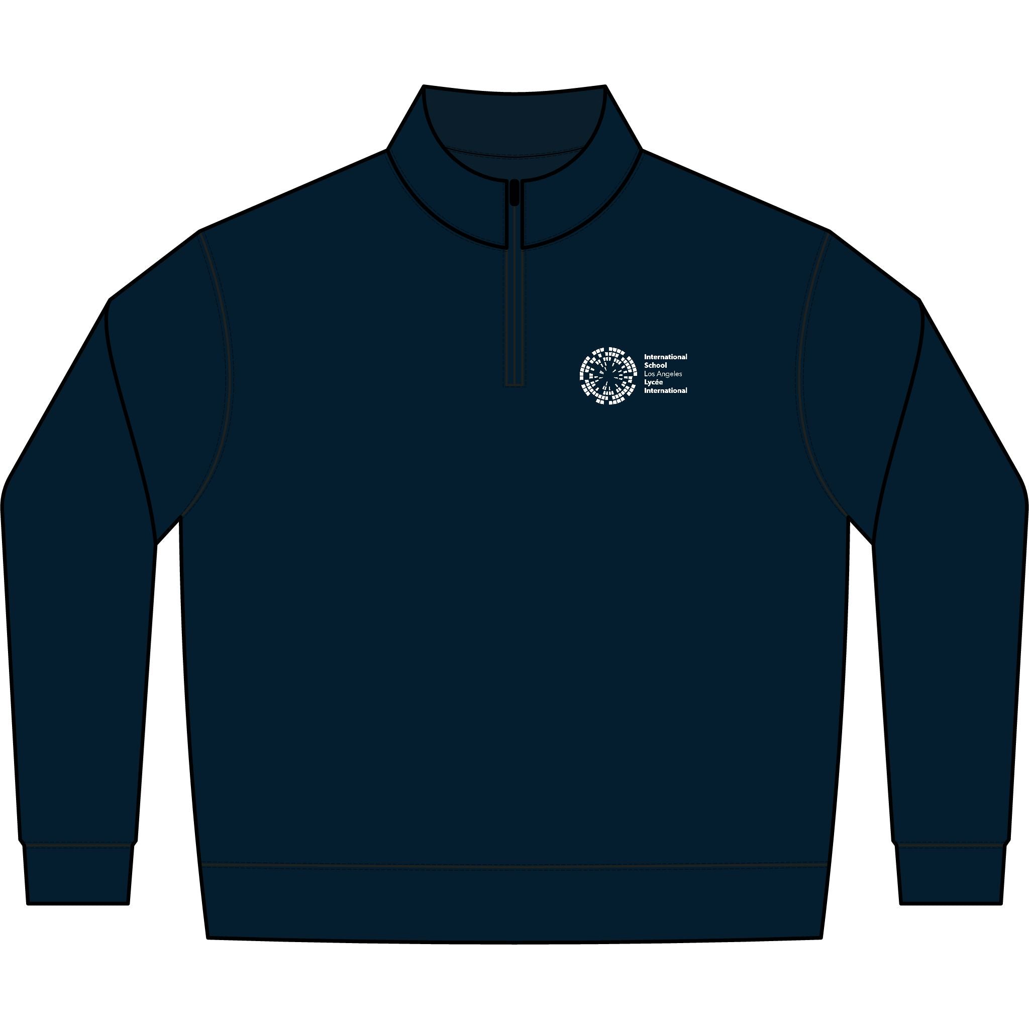 Globe Logo Adult Fleece Quarter-Zip Pullover