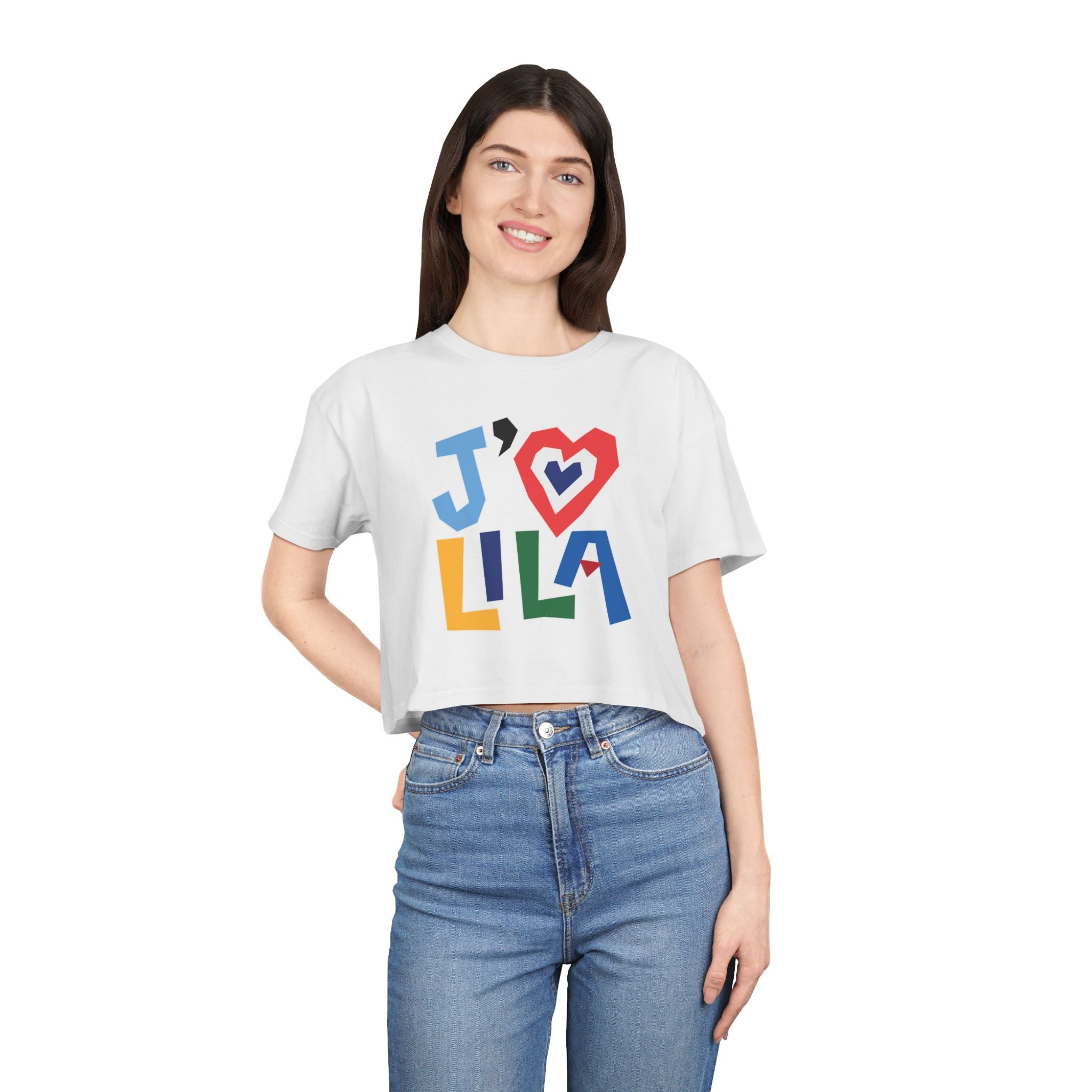 J'<3 LILA Adult Crop Tee